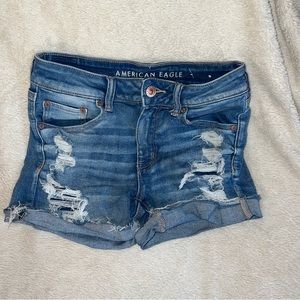 American Eagle Next Level Stretch Midi Shorts. Size 6.